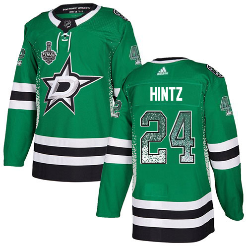 Adidas Men Dallas Stars #24 Roope Hintz Green Home Authentic Drift Fashion 2020 Stanley Cup Final Stitched NHL Jersey
